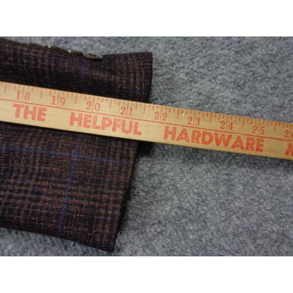 Joseph Abboud Heritage Blazer 44S Glen Check Plaid Reda Super 110's Wool - Picture 14 of 16